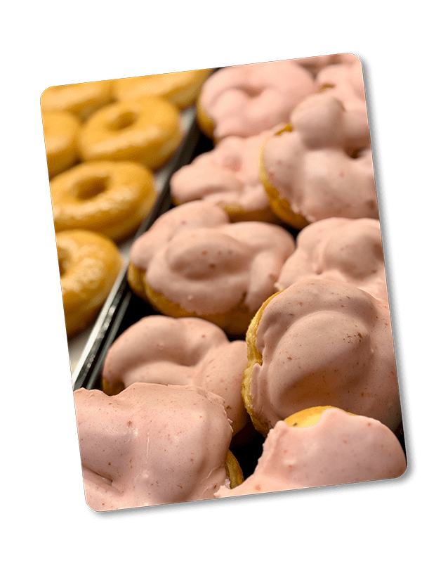 Strawberry Knot donuts